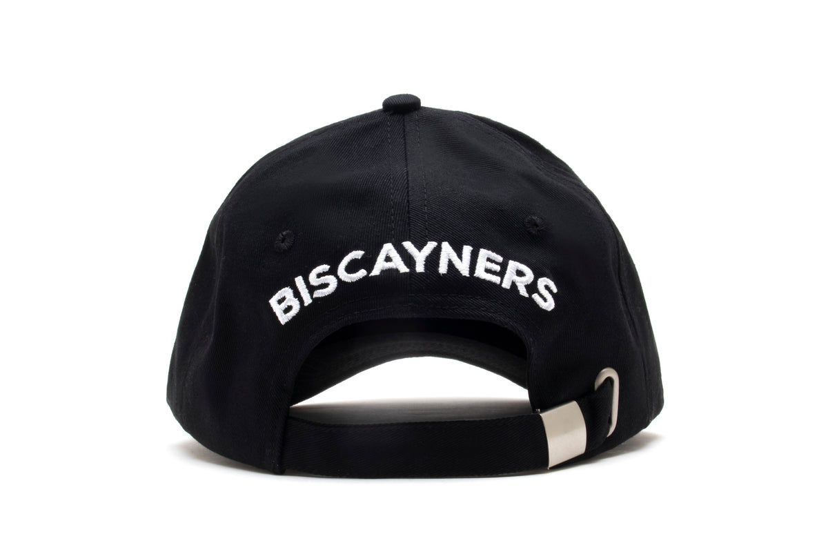Biscayners Black &amp; White Logo Cap